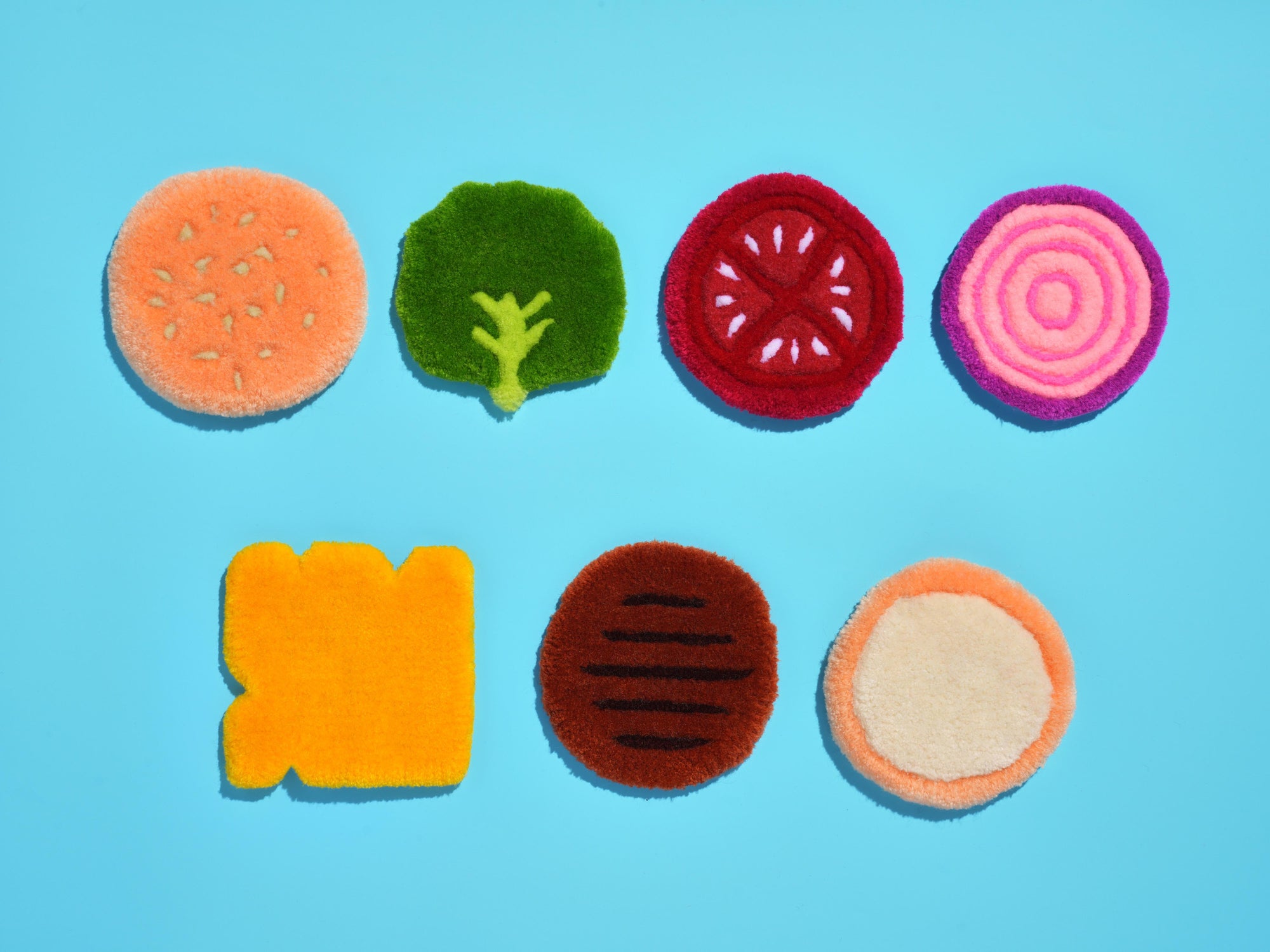 FuzzBurger Coaster Set