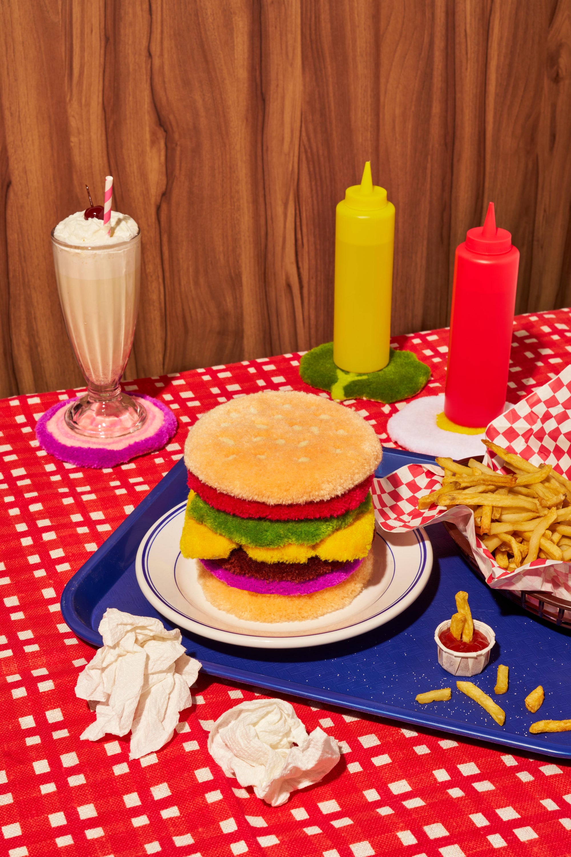 FuzzBurger Coaster Set