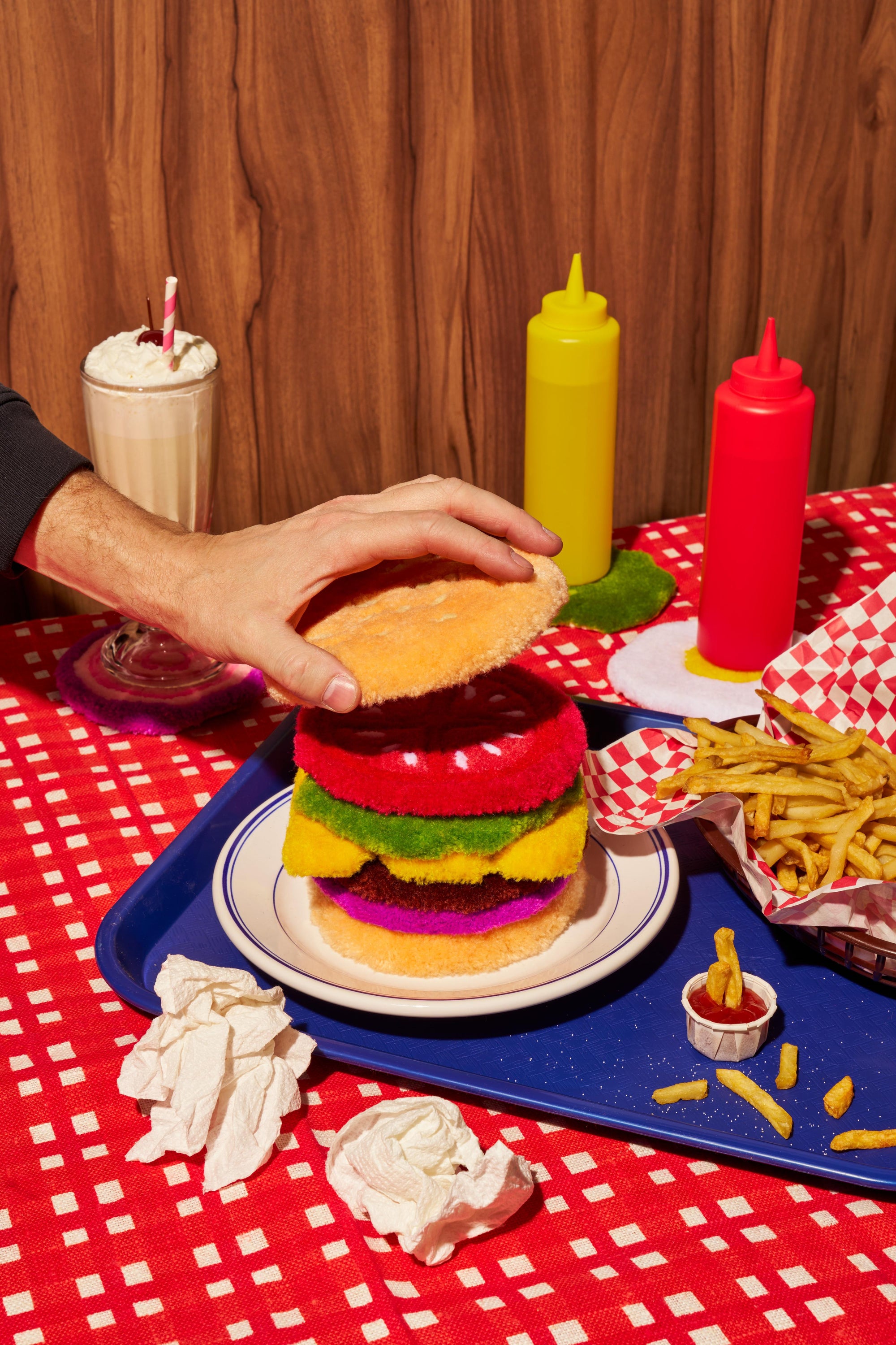 FuzzBurger Coaster Set